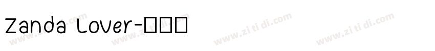 Zanda Lover字体转换